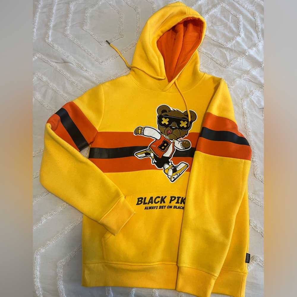 Yellow and Orange Graphic Hoodie
